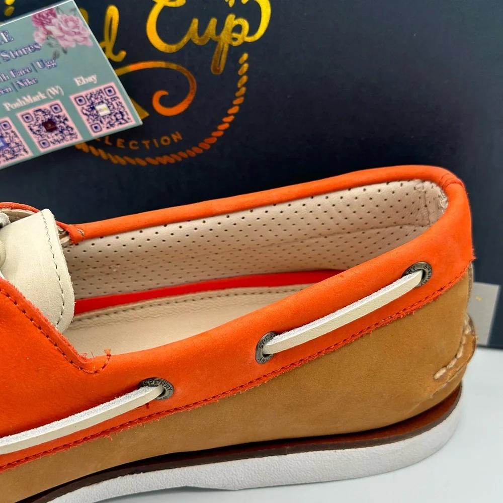 SPERRY GOLD CUP AUTHENTIC TRI‎ TONE BOAT SHOE 2 EYE (10.5)